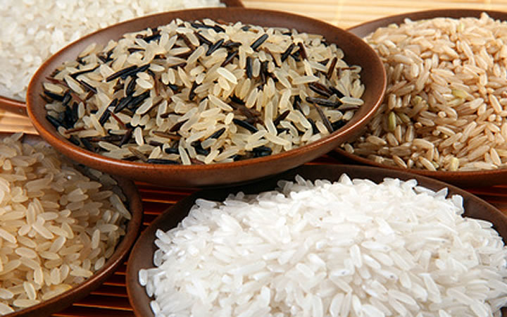 Verschiedene Reistypen