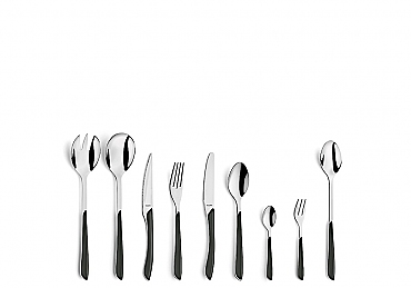 Besteckset 44tlg. Prisma schiefergrau 