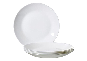 Hartglas-Geschirr Fresh weiß 6er-Set Speiseteller Fresh weiß