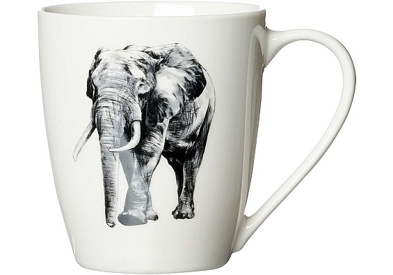 Frühstücksgeschirr Safari Kaffeebecher Elefant