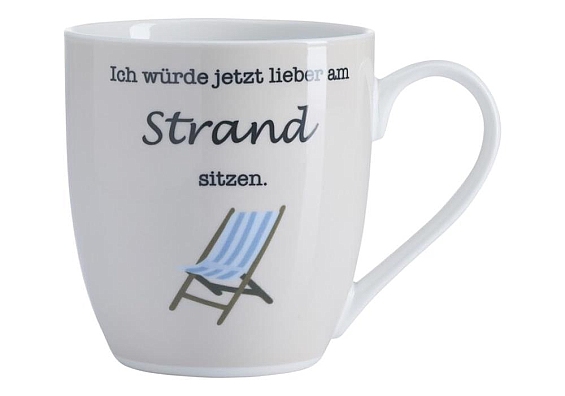 XL-Henkelbecher Auszeit XL-Becher Auszeit Strand