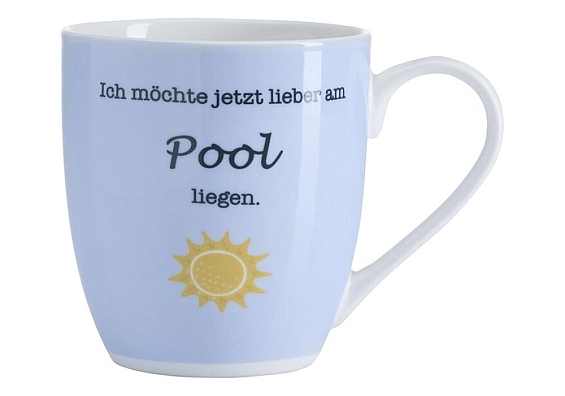 XL-Henkelbecher Auszeit XL-Becher Auszeit Pool