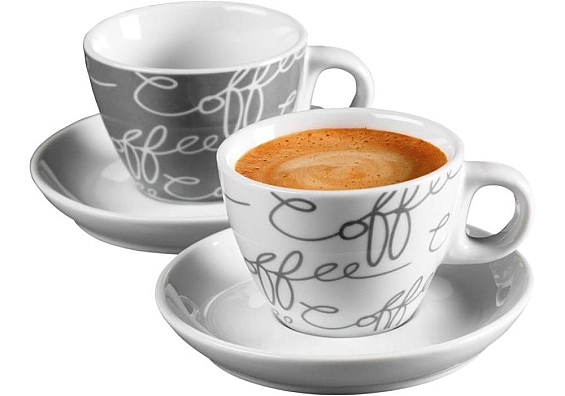 Kaffeegeschirr Cornello grey 2er-Set Espresso
