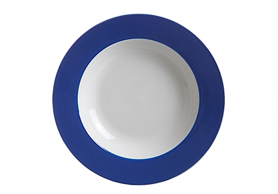 Suppenteller Doppio indigo-blau 