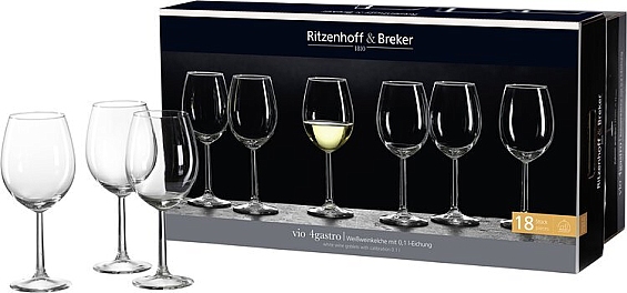 Gläserserie Vio 4Gastro 18er-Set Weißweinkelche Vio 4Gastro