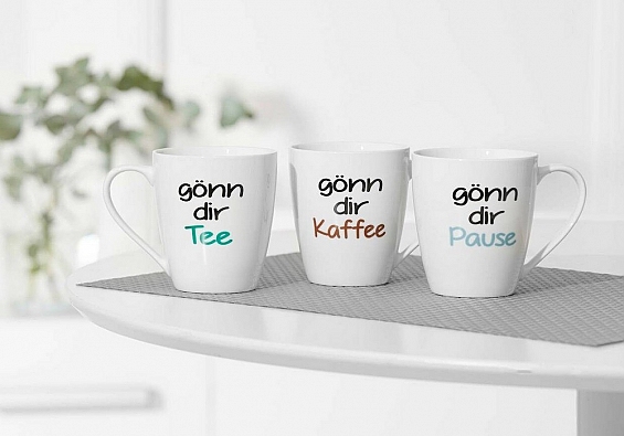 3er-Set Kaffeebecher Gönn dir... 