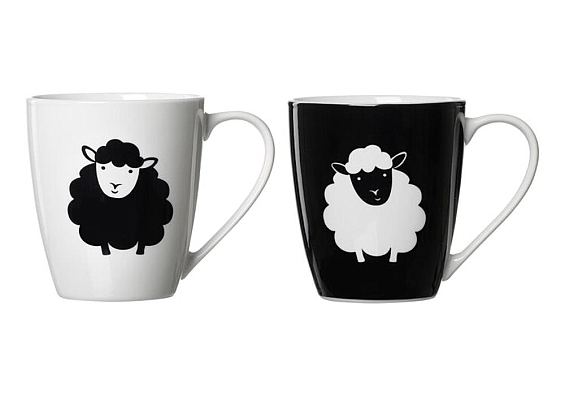 2er-Set Henkelbecher Sheep 