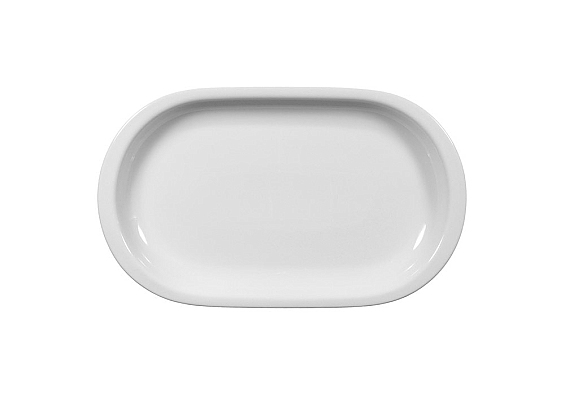 Servierplatte oval  Compact weiß 